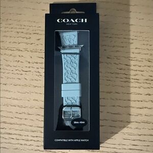 Coach Sky Blue Apple Watch Band 38mm/40mm
MSRP $85